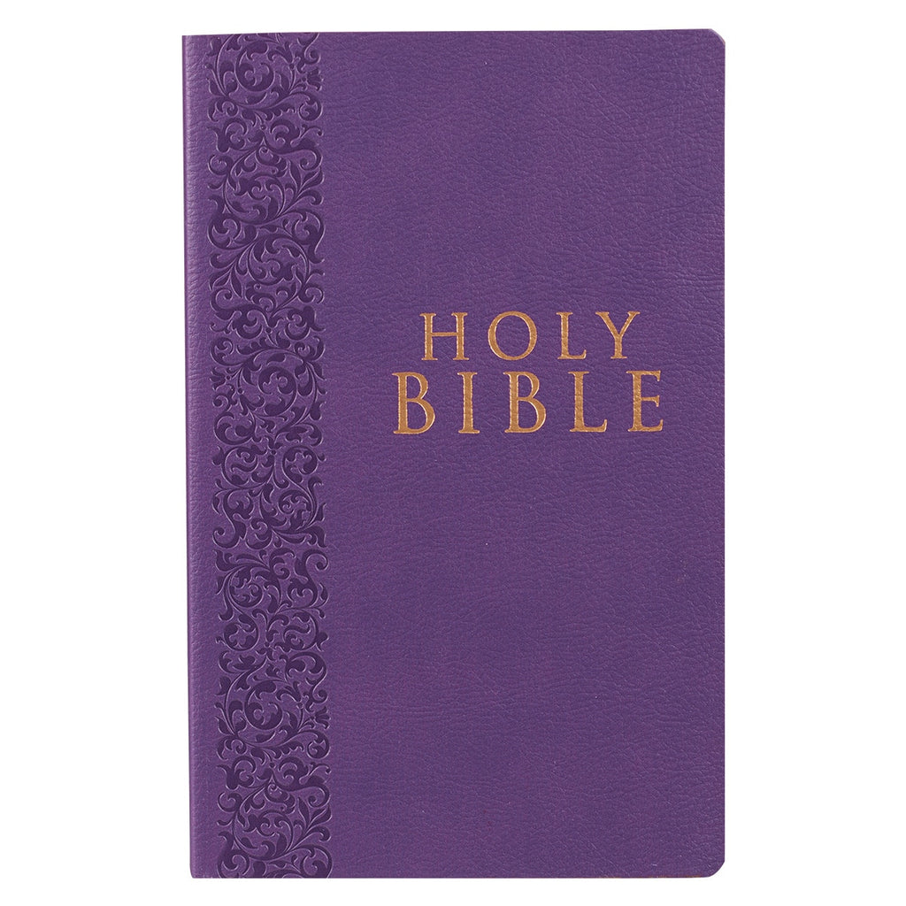 KJV Bible Gift &amp; Award Faux Leather, Purple